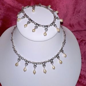 Brighton Pearl Necklace & Bracelet Set